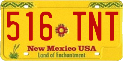 NM license plate 516TNT