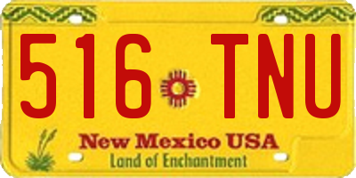 NM license plate 516TNU