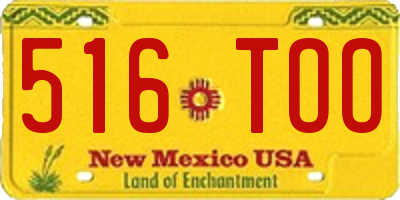 NM license plate 516TOO