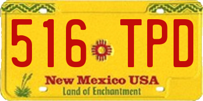 NM license plate 516TPD