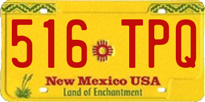 NM license plate 516TPQ
