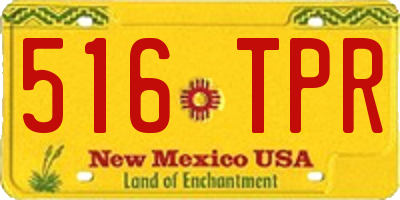 NM license plate 516TPR