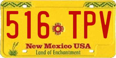 NM license plate 516TPV