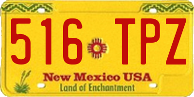NM license plate 516TPZ