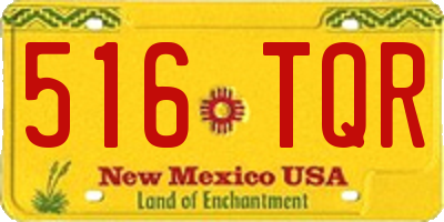 NM license plate 516TQR