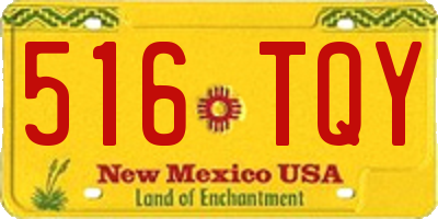 NM license plate 516TQY