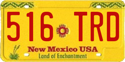 NM license plate 516TRD