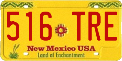 NM license plate 516TRE
