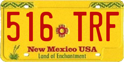 NM license plate 516TRF