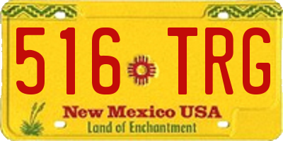 NM license plate 516TRG