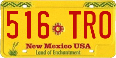 NM license plate 516TRO
