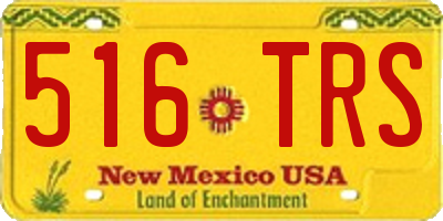 NM license plate 516TRS