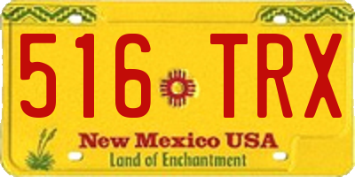 NM license plate 516TRX