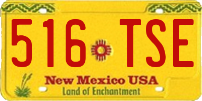 NM license plate 516TSE