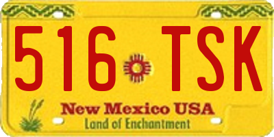 NM license plate 516TSK