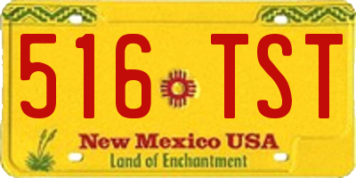 NM license plate 516TST