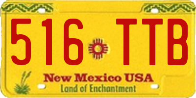 NM license plate 516TTB