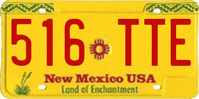 NM license plate 516TTE