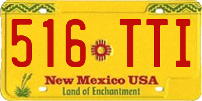 NM license plate 516TTI