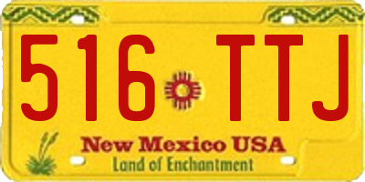 NM license plate 516TTJ