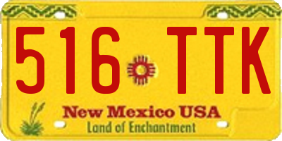 NM license plate 516TTK