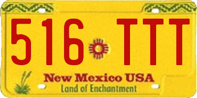 NM license plate 516TTT