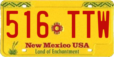 NM license plate 516TTW