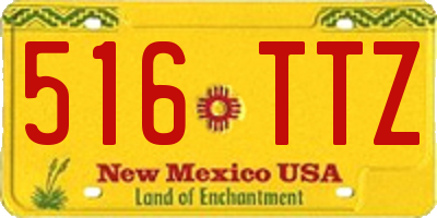 NM license plate 516TTZ
