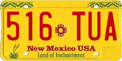 NM license plate 516TUA