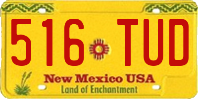 NM license plate 516TUD