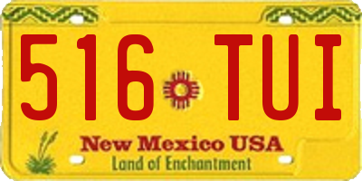 NM license plate 516TUI