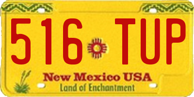 NM license plate 516TUP
