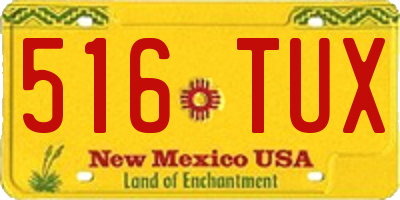 NM license plate 516TUX