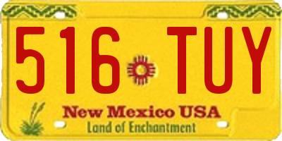 NM license plate 516TUY