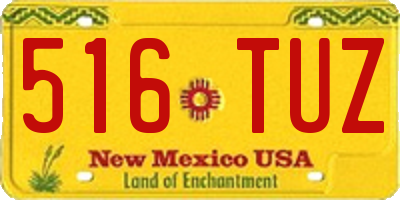 NM license plate 516TUZ