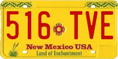 NM license plate 516TVE