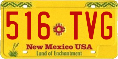 NM license plate 516TVG