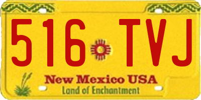 NM license plate 516TVJ