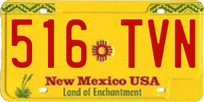 NM license plate 516TVN