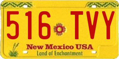 NM license plate 516TVY