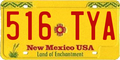 NM license plate 516TYA