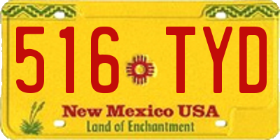NM license plate 516TYD