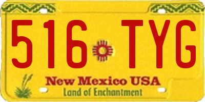 NM license plate 516TYG