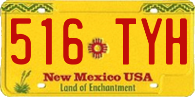 NM license plate 516TYH
