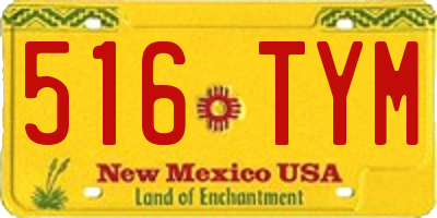 NM license plate 516TYM