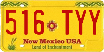 NM license plate 516TYY