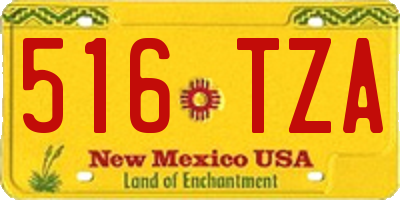 NM license plate 516TZA