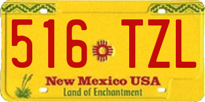 NM license plate 516TZL