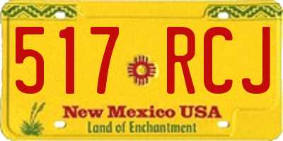 NM license plate 517RCJ