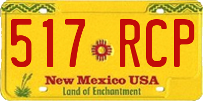NM license plate 517RCP